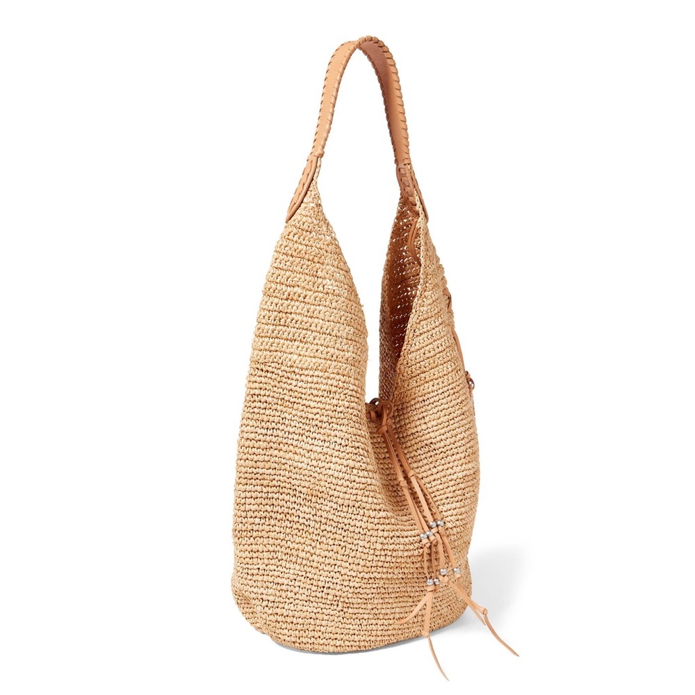 Ralph Lauren Raffia Straw Shoulder Bag Tote